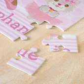 Multicultural Ballerina Tutu Cute Jigzaag Puzzle Legpuzzel (Zijkant)