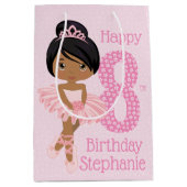 Multicultural Birthday Ballerina Medium Gift Bag Medium Cadeauzakje (Voorkant)