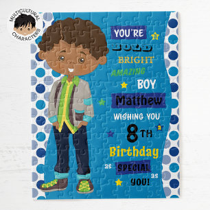 Multicultural Birthday Boy Legpuzzel