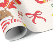 Multicultural Boy Elf personaliseren Cadeaupapier (Rol Hoek)