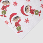 Multicultural Elf Boy Tissuepapier (Detail)