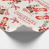 Multicultural Elf personaliseren Cadeaupapier (Hoek)