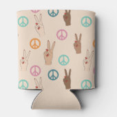 Multicultural Hand Pattern Blikjeskoeler (Achterkant)