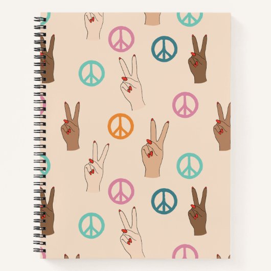 Multicultural Hand Pattern Notitieboek (Voorkant)