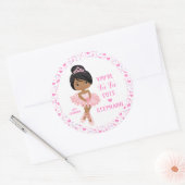 Multicultural Tu Tu Cute Ballerina Ronde Sticker (Envelop)
