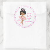 Multicultural Tu Tu Cute Ballerina Ronde Sticker (Tas)