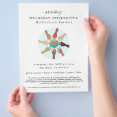 Multicultureel Festival International Night Flyer (Hand)