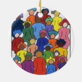 Multiculturel, ornements de Noël d'amour de (Dos)