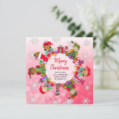 Multiculturele kleine duivelse films kaart (Staand voorkant)