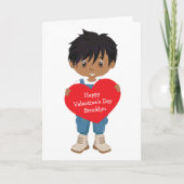 Multiculturele Valentijnsdag voor jongens Kaart (Voorkant)