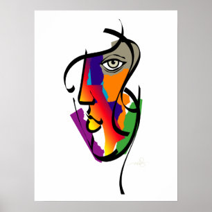 Multiculturele vrouw poster