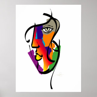 Multiculturele vrouw poster