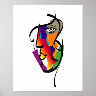 Multiculturele vrouwen afdrukken poster