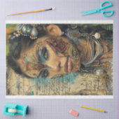 Multiculturele Vrouwen van Schoonheid Serie Decoup Tissuepapier (Craft)