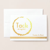 Multiculturele Zweedse taal Hartelijk dank Folie Kaarten (Voorkant met envelop)