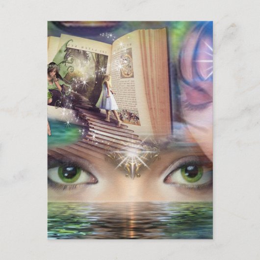 Multidimensionele werelden briefkaart (Voorkant)