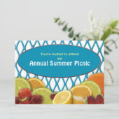 MULTIDOELINVITATIE - PICIËNTEN/LEVENSMIDDELENPARTI KAART (Staand voorkant)