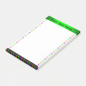 Multifel gepersonaliseerde spinnen post-it® notes (Schuin)