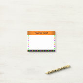 Multifel oranje spinnen post-it® notes (Op bureau)