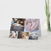 Multifoto familiefoto collage Mis je Kaart (Voorkant)