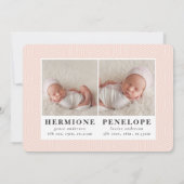 Multifotoreale tweeling in moderne geometrie + typ aankondiging (Achterkant)