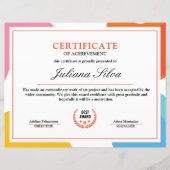 Multifunctionele certificaatSjabloon (Voorkant)