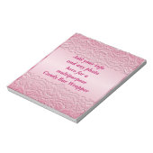 Multifunctionele roze Snoep Bar Wrapper Party Favo Notitieblok (Gedraaid)