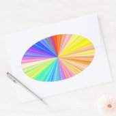 Multifunctionele Write-on decoratieve papierwagen Ovale Sticker (Envelop)