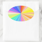 Multifunctionele Write-on decoratieve papierwagen Ovale Sticker (Tas)