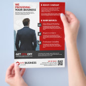 Multifunctionele zakelijke activiteiten flyer (Hand)