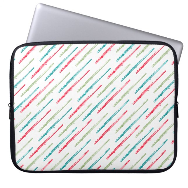 Multigekleurde tapes laptop sleeve (Voorkant)
