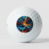 Multikleuren Abstracte golfballen (Voorkant)
