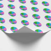 Multikleurenbalkband Cadeaupapier (Hoek)