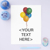 Multikleurenballonnen Flyer (Enkel)