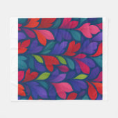 Multikleurenmotief - Fluur-stijl Fleece Deken (Voorkant (Horizontaal))