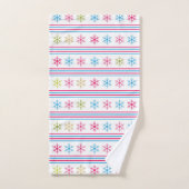 Multikleurensneeuwvlokken Bad Handdoek (Handdoek)