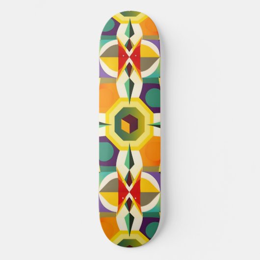 Multikleurige vorm 1 skateboard (Voorkant)