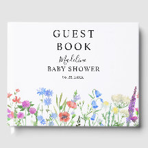 Multikleurige Wildbloem Baby Shower Feest
