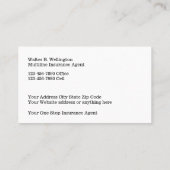 Multiline Verzekeringsagent Visitekaartje (Achterkant)