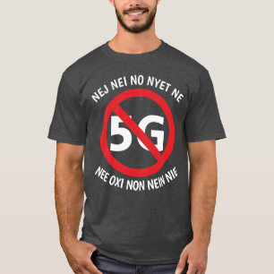 Multilingue non au T-shirt 5G