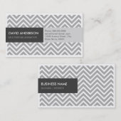 Multimedia Animator - Modern Gray Chevron Visitekaartje (Voorkant / Achterkant)
