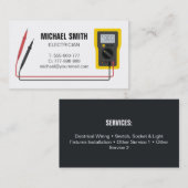 Multimeter Electricia Visitekaartje (Voorkant / Achterkant)