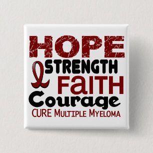 Multipel myeloom HOPE 3 Vierkante Button 5,1 Cm