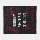 Multipel Myeloom Warrior deken (Voorkant (Horizontaal))