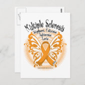 Multipele sclerose Butterfly 3 Briefkaart (Voorkant / Achterkant)