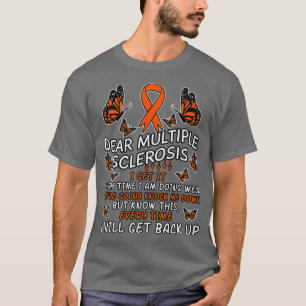 Multipele sclerose Butterfly lint Wereldadag T-shirt