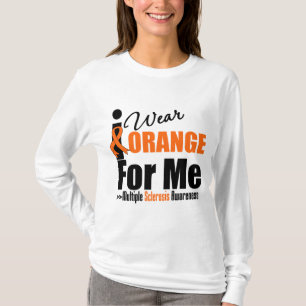 multipele sclerose die ik Oranje voor mij Draag he T-shirt
