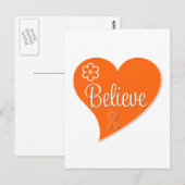 multipele sclerose geloof hart briefkaart (Voorkant / Achterkant)