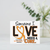 Multipele sclerose heeft een CURE 2 nodig Briefkaart (Staand voorkant)