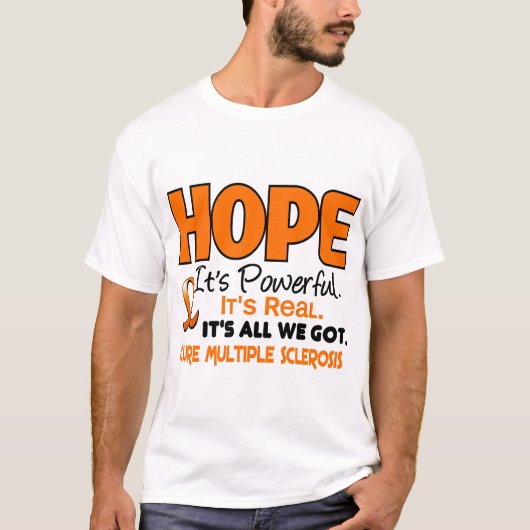 Multipele sclerose MS HOPE 1 T-shirt (Voorkant)